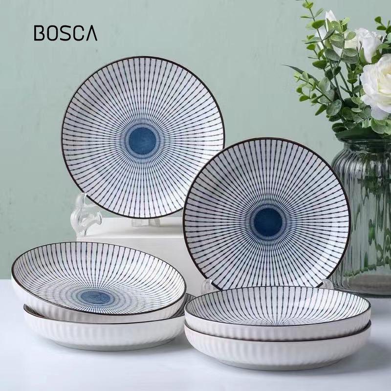 Jual Bosca Living Japanese Ceramic Style Porcelain Piring Keramik Model Jepang Ukuran 