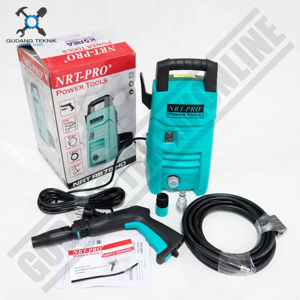 Mesin Jet Cleaner High Pressure RS75HD NRT PRO / Mesin Cuci Steam Motor Mobil 600 Watt RS 75 HD NRT PRO