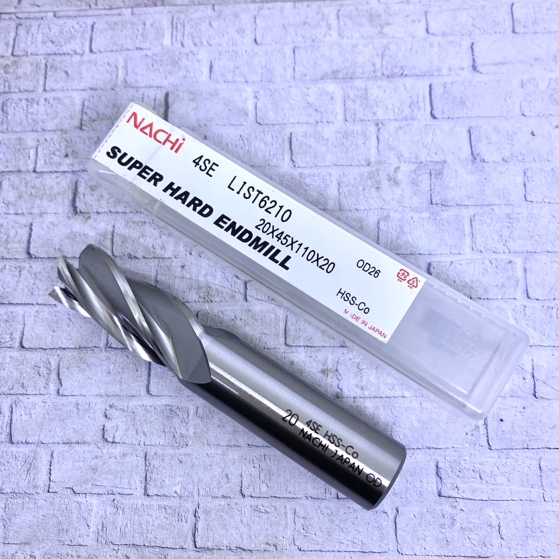 Endmill 20 mm HSS Nachi Japan Original Baru..Endmill 20mm HSS