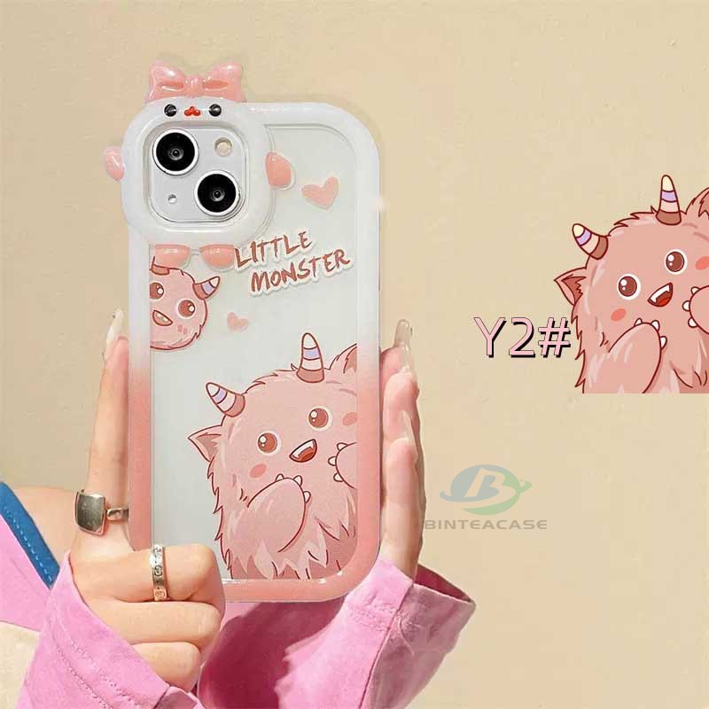 Case Desain Monster Dinosaurus Untuk VIVO Y16 Y22 Y35 Y33S Y21T Y21S Y33S Y11 Y12 Y15 Y17 Y12S Y12A Y15S Y15A Y20S Y19 Y25 Y50 Y30