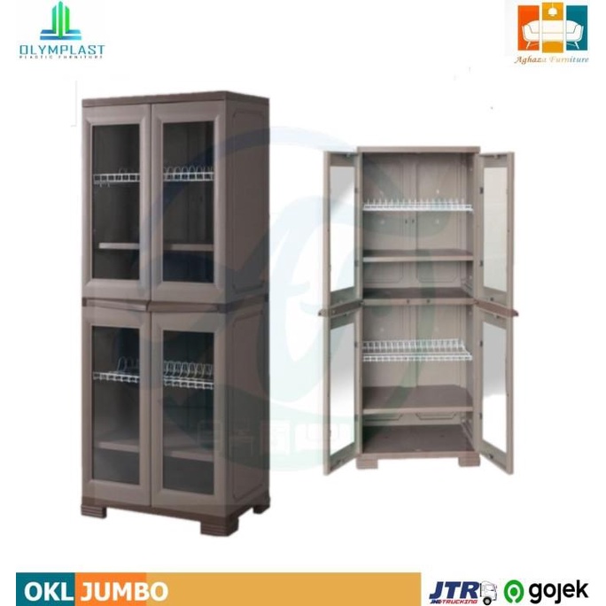RAK PIRING LEMARI 2 PINTU PLASTIK/ OKL JUMBO OLYMPLAST stock ready