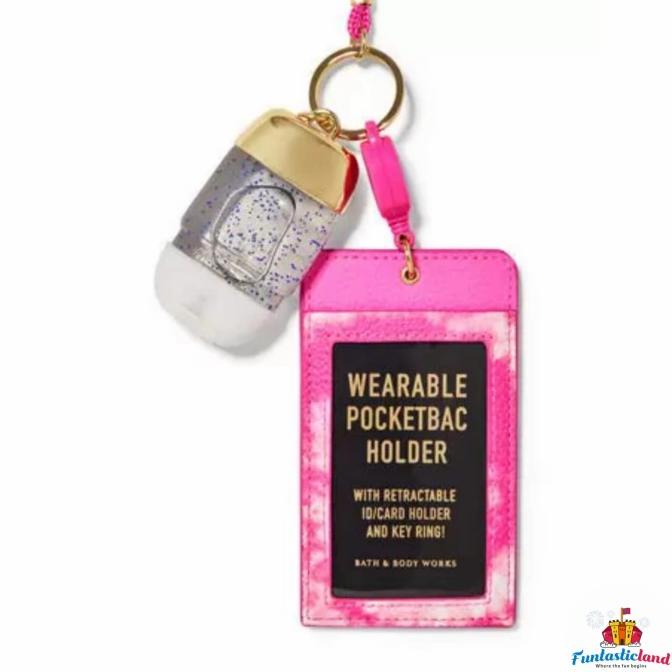 Bath & Body Works Bbw Hand Sanitizer Holder - Wearable Tie Dye Id Card