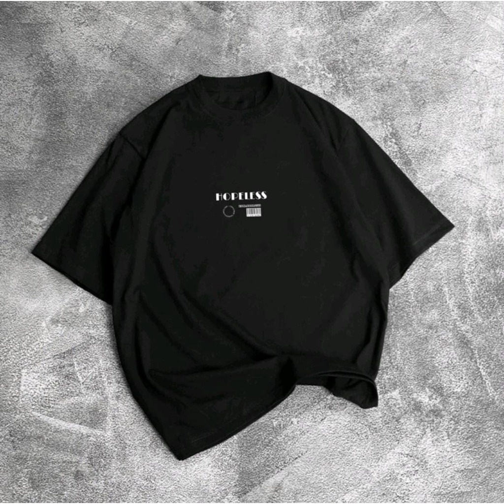 GSC - Baju KAOS OVERSIZE TRUTH VS LOVE / Kaos Oversize terbaru-hopeless hitam