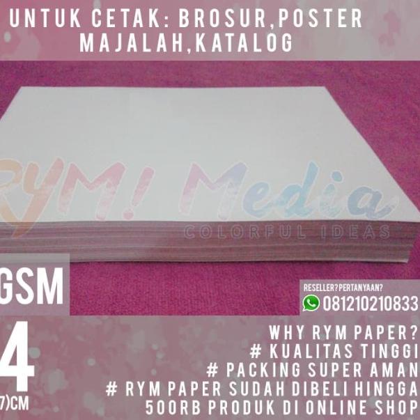 

Kertas Art Paper 120gsm A4 (1 Rim/500 lembar)