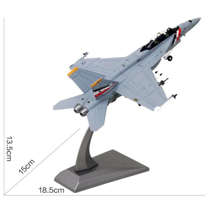 El Miniatur Diecast Pesawat Tempur Amerika Hornet Fighter F18 Skala 1