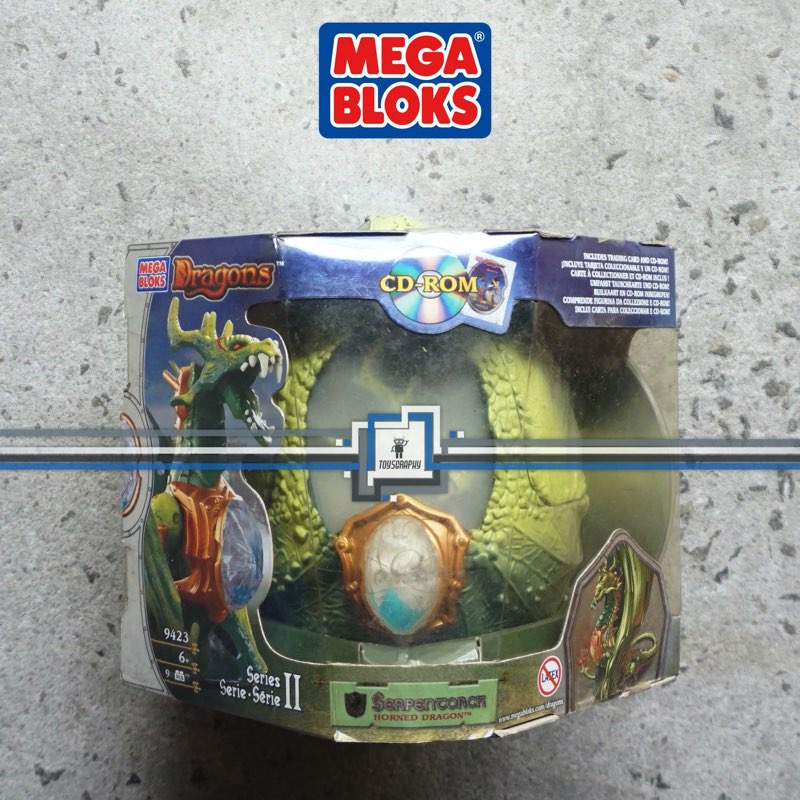 Mega Bloks Dragons Serpentorch Horned Dragon Figure 9423