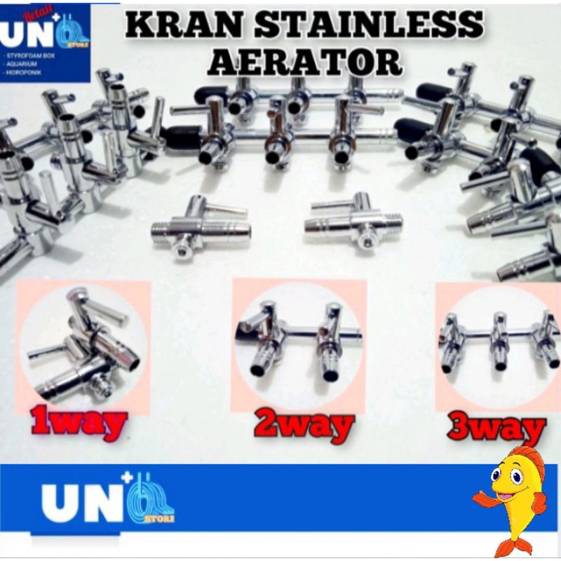 KRAN/KERAN CO2 Pembagi udara NIKEL STAINLESS(1, 2,dan 3 way Murah)