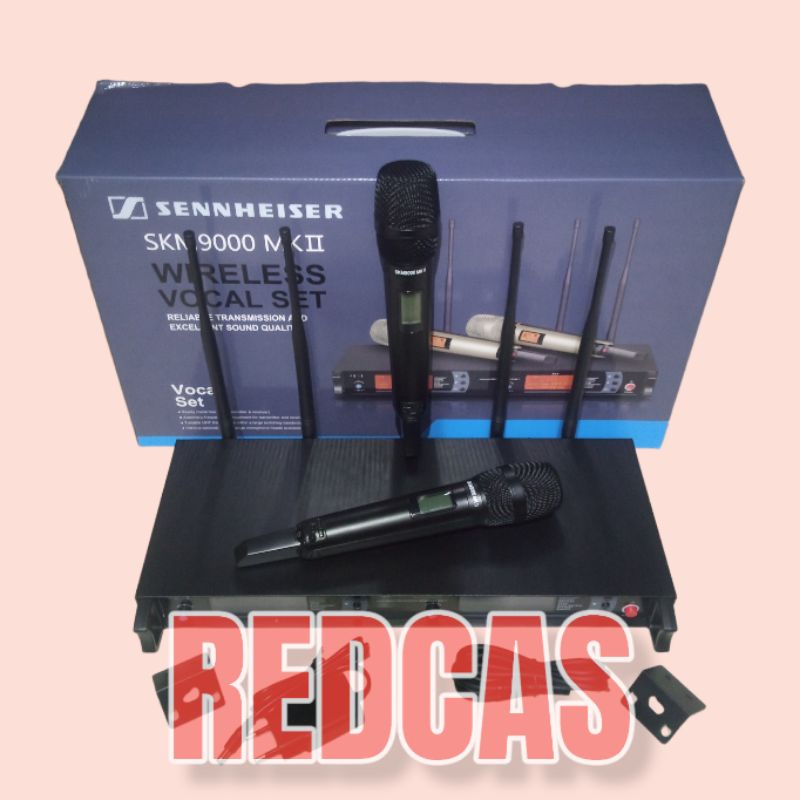 SENNHEISER SKM9000 MKII MICROPHONE WIRELESS MIC VOCAL SET SKM 9000 HITAM MERAH PUTIH