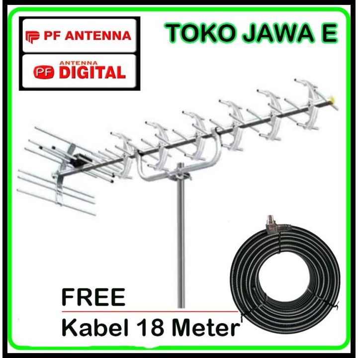 Pf Hd-U25 Antena Luar Digital Support Dvbt2 100% Asli Pf