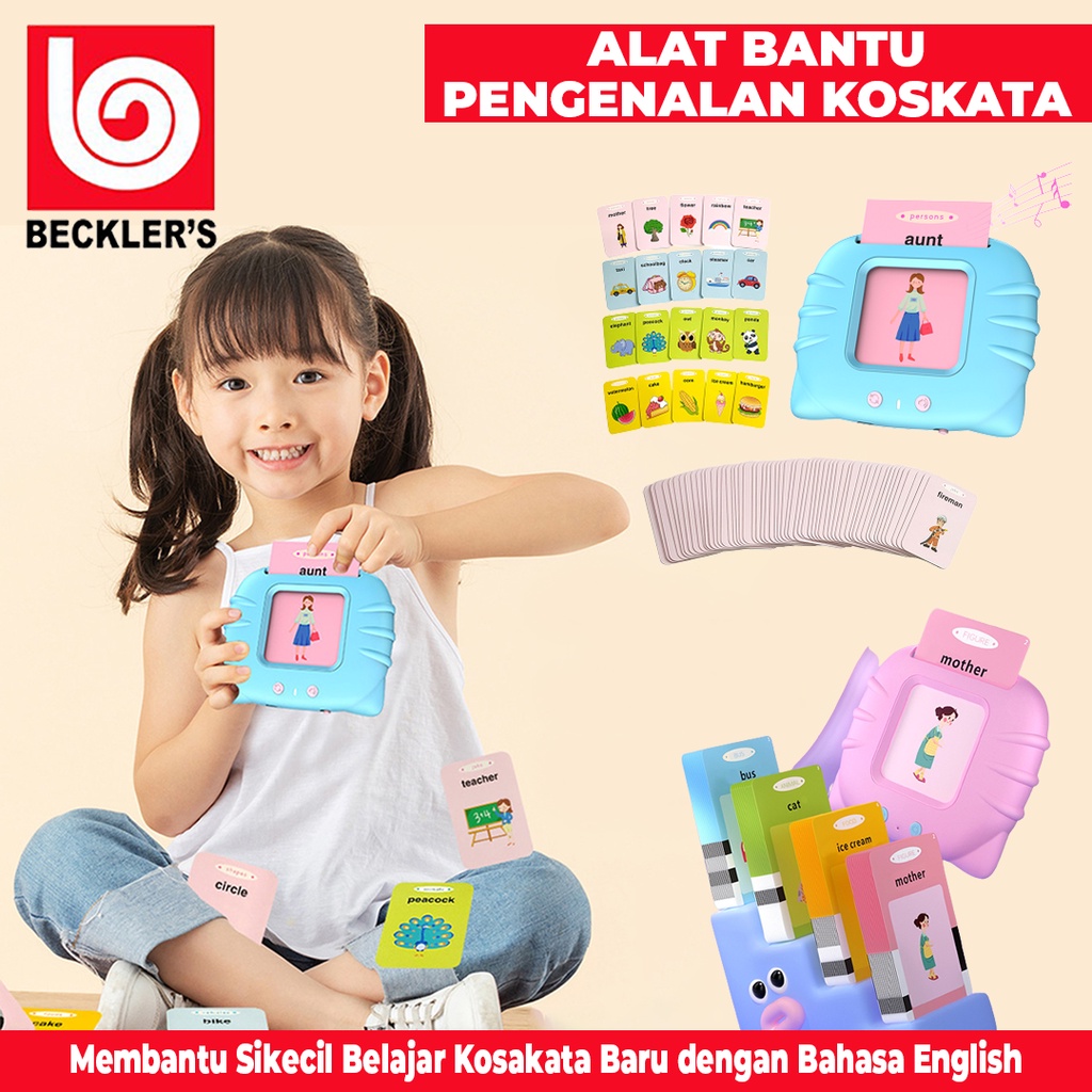 Mainan Flash card bersuara / Card Early Education Bilingual Device Alat Bantu Belajar Bahasa Inggris