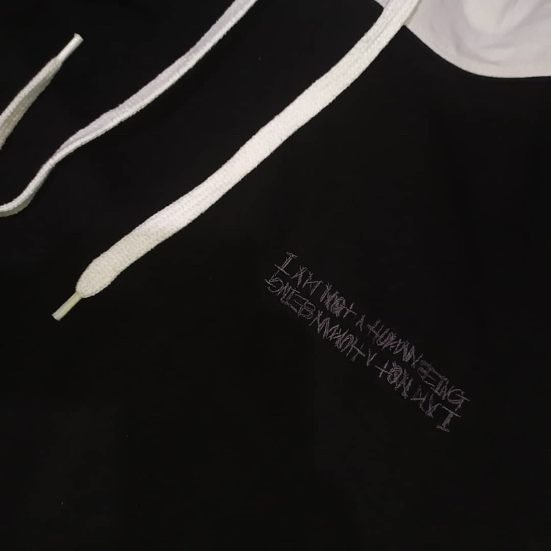 hoodie im not human being