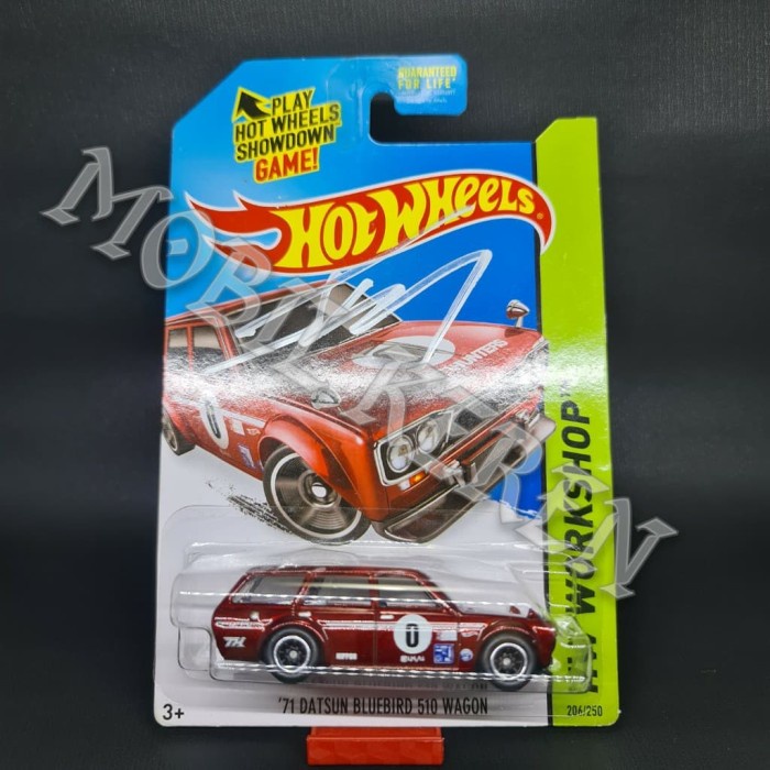 Hot Wheels Super Treasure Hunt 71 Datsun Bluebird 510 Wagon Sign Kotak NUSEL
