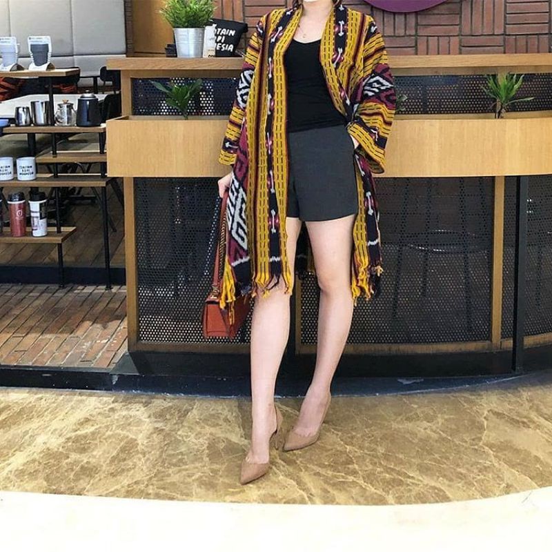 BLAZZER RUMBAI WANITA, TENUN 2SAKU