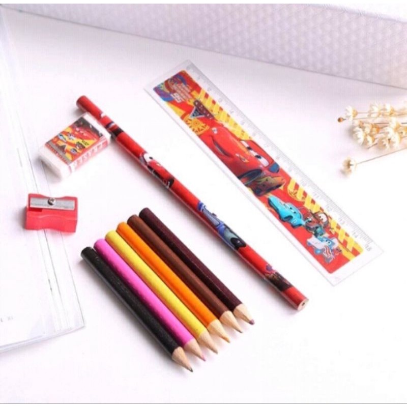 PENSIL WARNA 1 SET MENGGAMBAR MEWARNAI