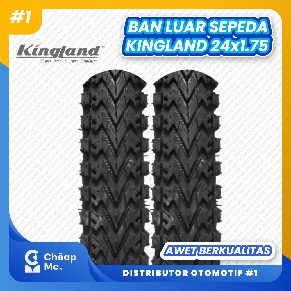 Ban Luar Sepeda 24 x 1.75 Kingland Ban Luar 24 x 1.75 MTB Roadbike / Ban Luar 24 x 1.75 / Ban Luar S