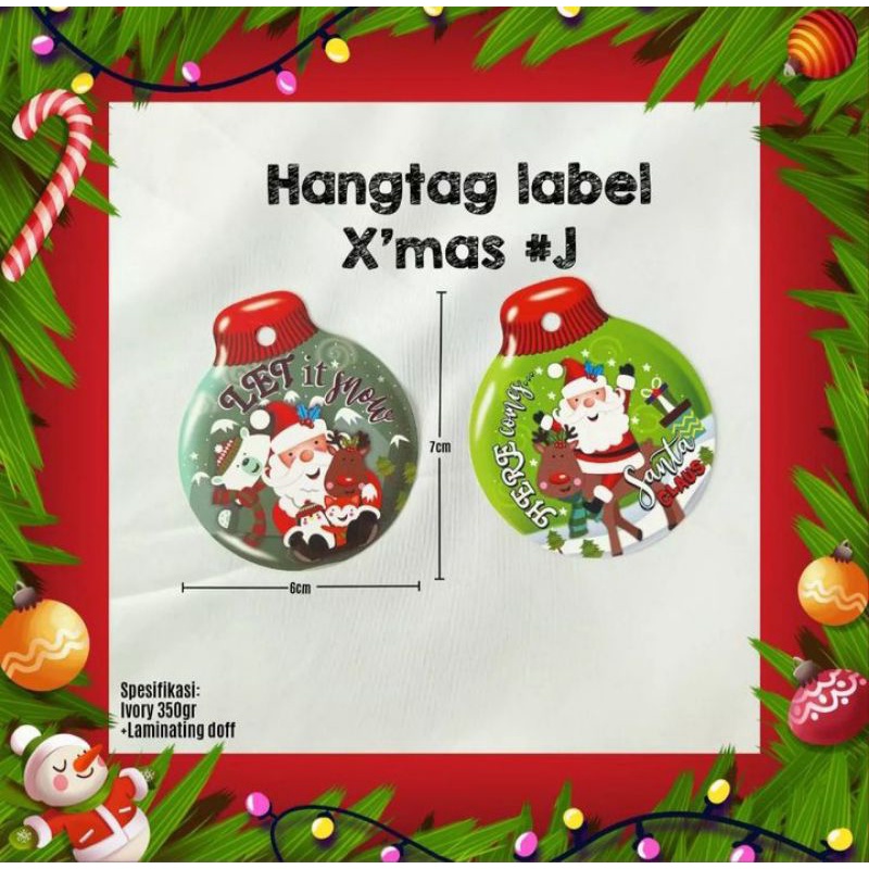 

hang tag x'mas #J edisi natal