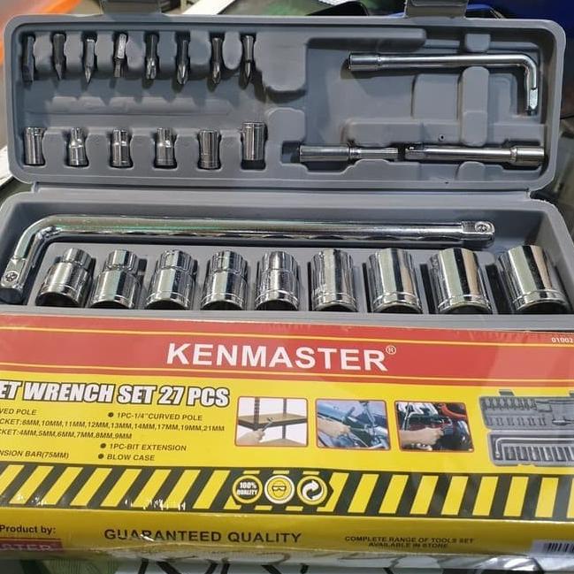 KUNCI SOK SET KENMASTER 27 PCS KUNCI SOCKET SET SOKET KENMASTER 27PCS