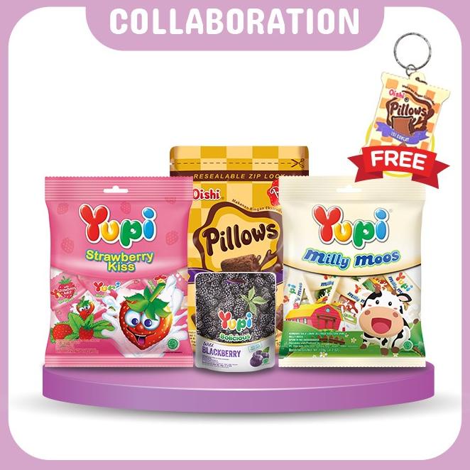 

TERBARU Yupi x Oishi Pillow Limited Edition /PERMEN LUNAK/PERMEN VIRAL/PERMEN MILO/PERMEN YUPI/PERMEN JADUL/PERMEN KARET