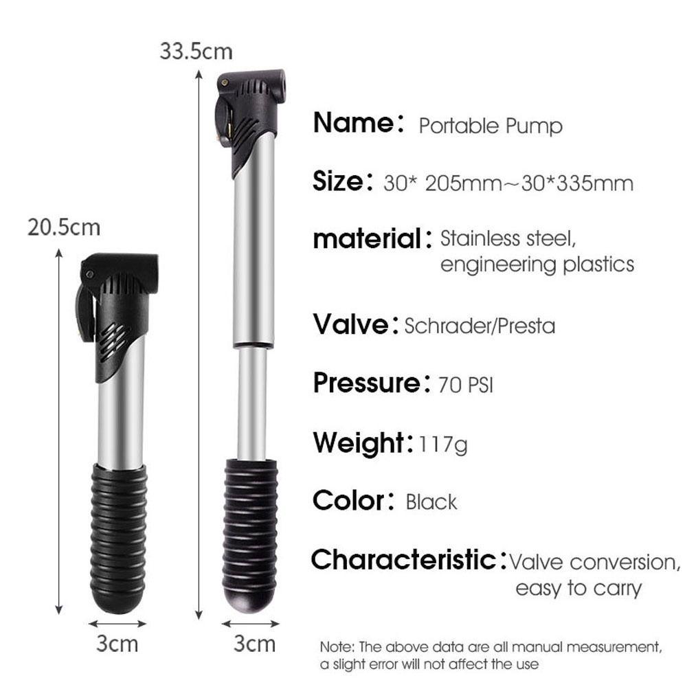 Lanfy Pompa Sepeda Pompa Angin Sepeda Gunung Mini Pompa Aksesoris Sepeda Bersepeda Tangan Pompa Angin Cycling Pump