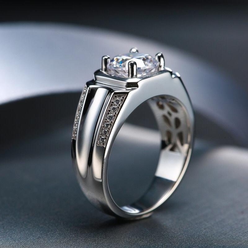 100% asli moissanite, bisa jual kembali toko emas lain⭐Moissanite⭐Invinitiy Jewelry⭐Cincin Pertunang
