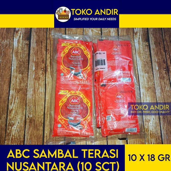 

ABC Sambel Terasi Sachet (10 pcs @20gr)