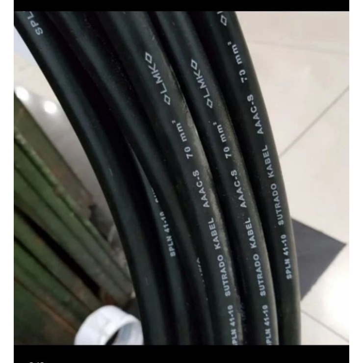 Kabel A3CS / Kabel AACS Ukuran 70mm Bahan Alumunium Meteran
