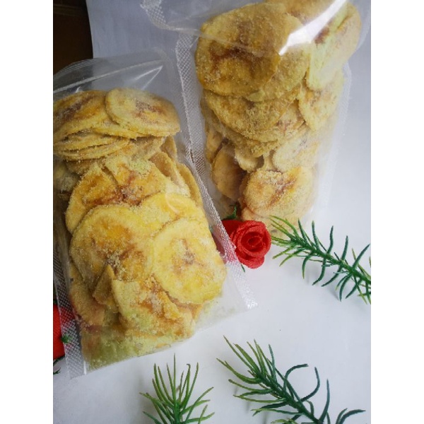 

KRIPIK PISANG rasa GREEN TEA 100% Gula ASLI BANYUWANGI kripik pisangku