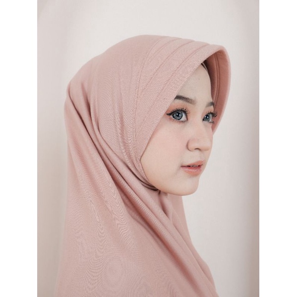 Jilbab instan polosan Xl/pet besar/Slem polos XL