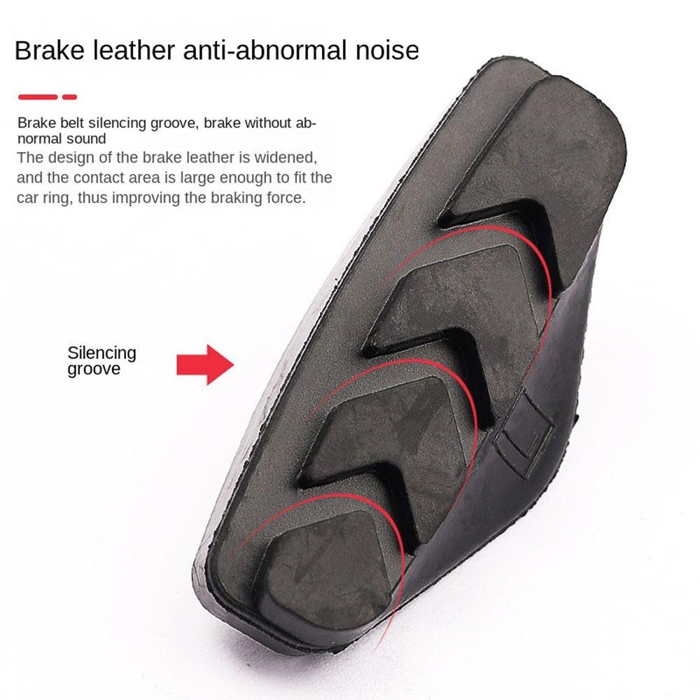 Lanfy Bantalan Rem Sepeda Bersepeda 1pasang Bantalan Rem Sepeda Parts Bicycle Tools Rubber Brake Pad