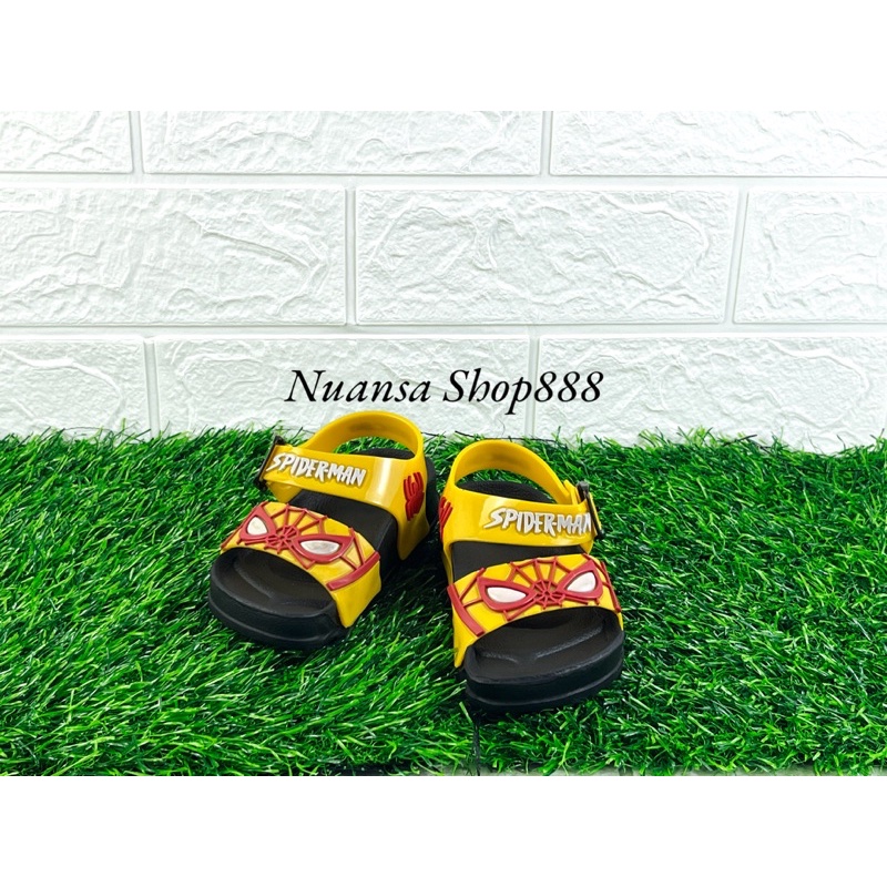 Sandal Anak Laki Laki Tali Belakang Bahan Karet Motif Spiderman Terbaru Size 20-25