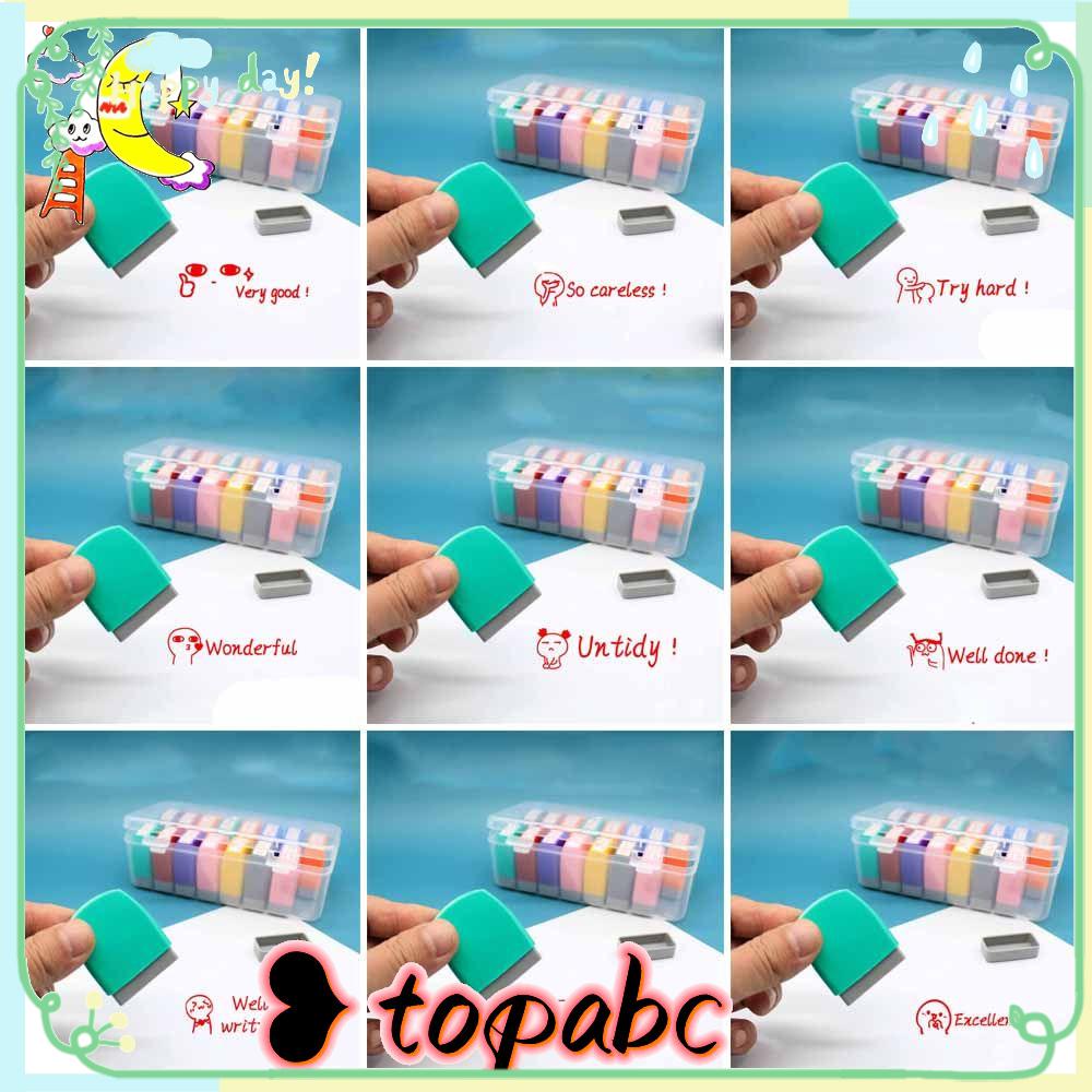 Top Stempel Motif Kartun Bahasa Inggris Untuk Anak-Anak