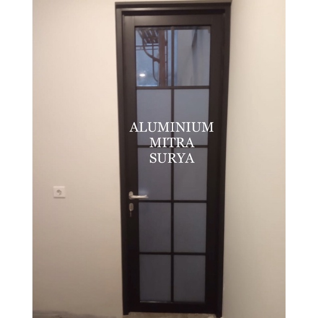 Pintu ACP Pintu Kaca Glass Door Kusen Pintu Engsel Jendela kusen Ornamen Pintu Kotak Terima Kustom U