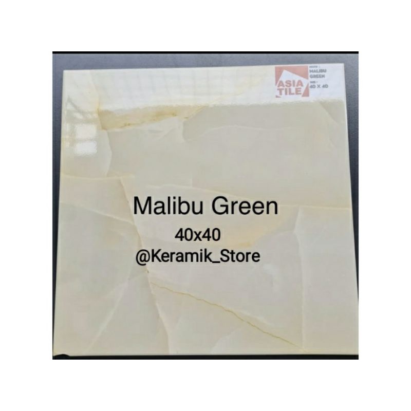 Keramik Lantai 40x40 Glossy Malibu Green - Asia Tile