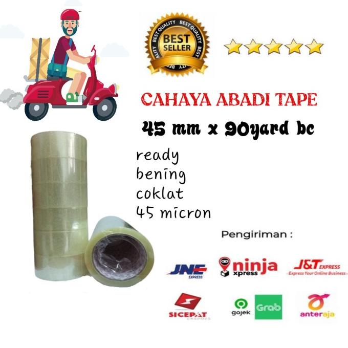 

LAKBAN BODHI TAPE 45MM X 90 YARD BC #KHUSUS GRAB/GOJEK# PER DUS