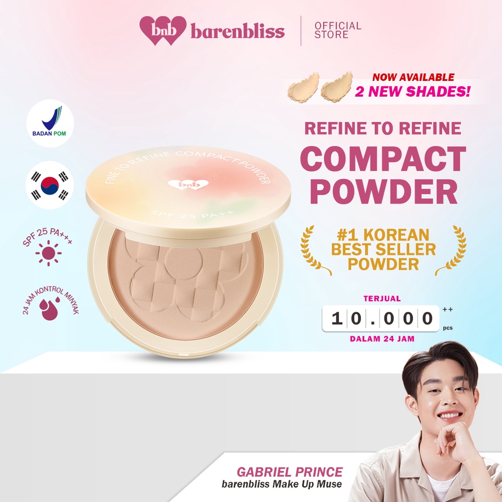 𝐑𝐀𝐃𝐘𝐒𝐀 - BNB barenbliss Korean Bloomatte Fine to Refine Compact Powder