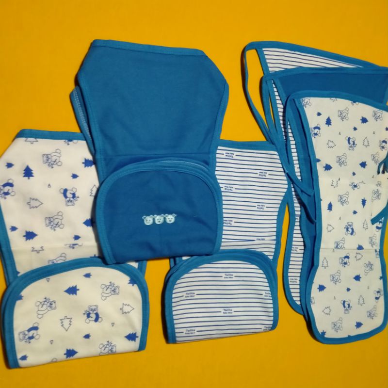 3 Pcs Dan 6 Pcs Popok Bayi Doble Kain Cuci Ulang Seri Biru talitababy