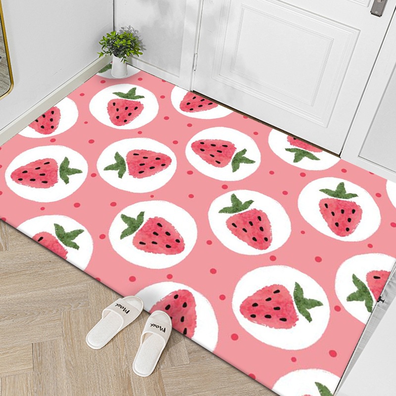 ♫ Megata ♫ KKP002 SS Keset Kaki ( Kemasan Plastik ) Anti Slip 15 Motif Lucu Lucu Cute 40x60CM Bahan Polyester Alas Lantai Keset Kamar Mandi