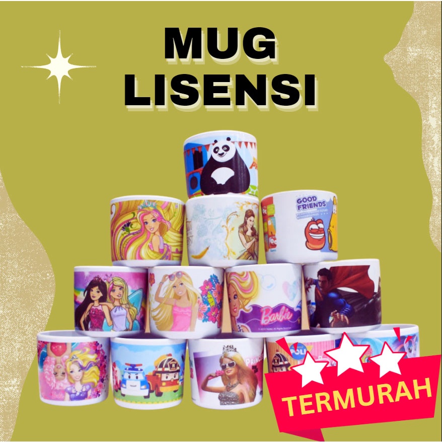 MUG Melamin Cangkir Anak Karakter - 240ML - Kartun