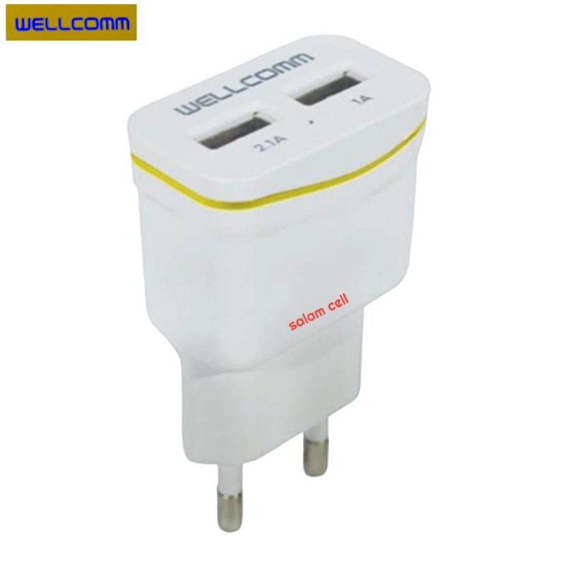 Charger Hp 2.1 Ampere List 2 Original Wellcomm