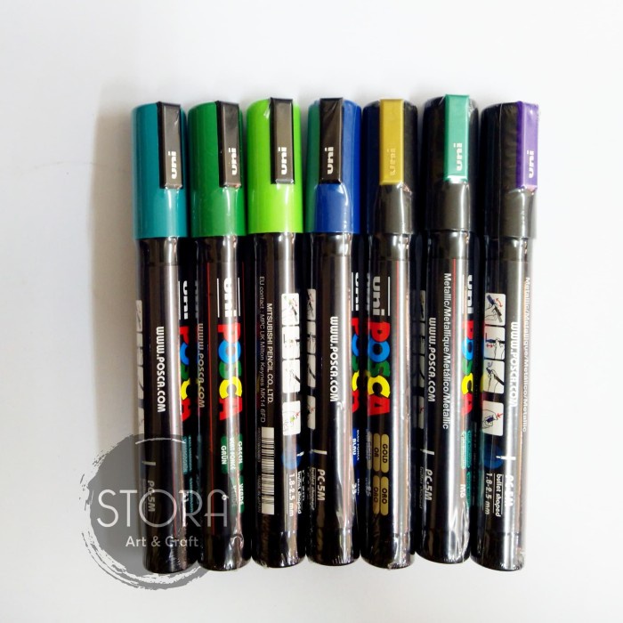 

UNI POSCA PC-5M MARKER PEN MEDIUM POINT MARKER WARNA-WARNI