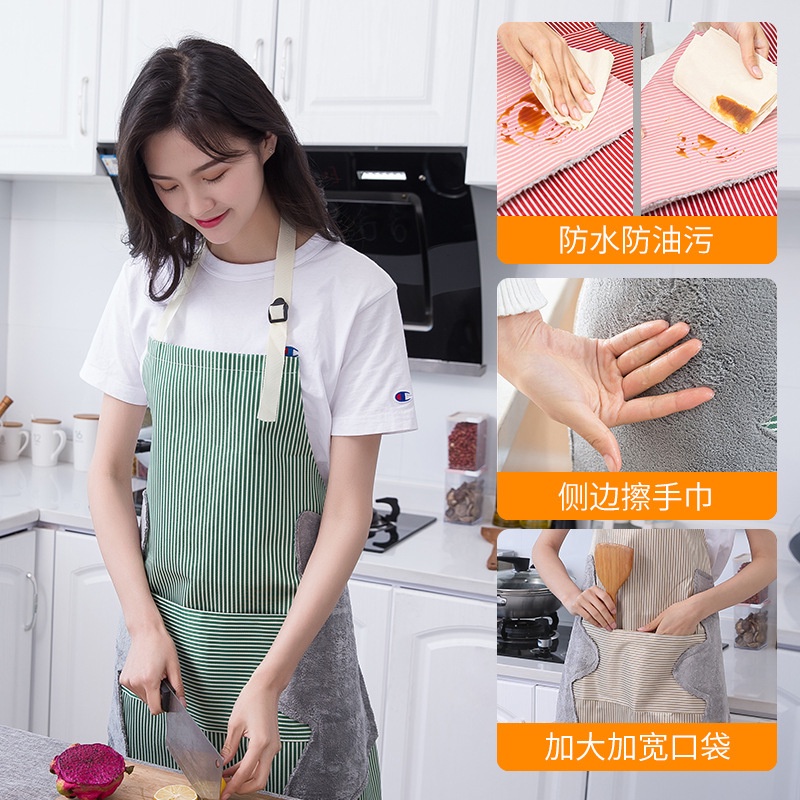 Apron Celemek Masak Dapur Berkualitas Premium Pelindung Pakaian Anti Kotor Noda Minyak Celemek Koki Tebal Anti Basah Model Lucu / Keren Cooking / Baking Chef Apron