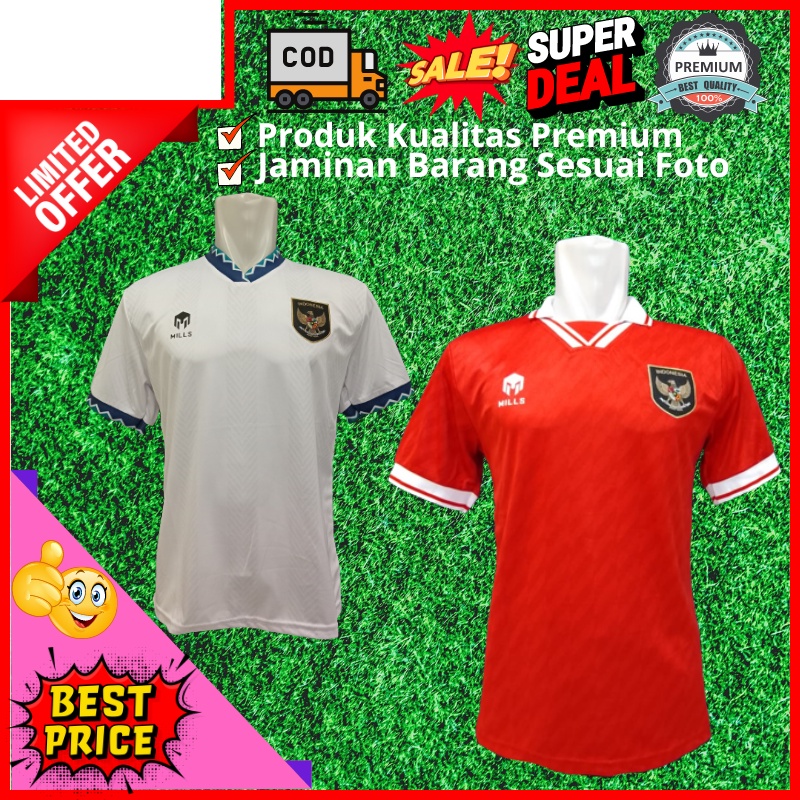 (jerseyolahraga) Jersey Kaos Timnas Indonesia 2022 / Baju Bola Timnas Indonesia 2022 Import / Kaos T