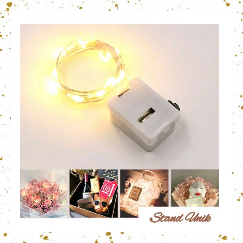 Lampu Tumblr Kawat Lampu Hias Dekorasi Gift Box Bunga Balon Kado Hampers