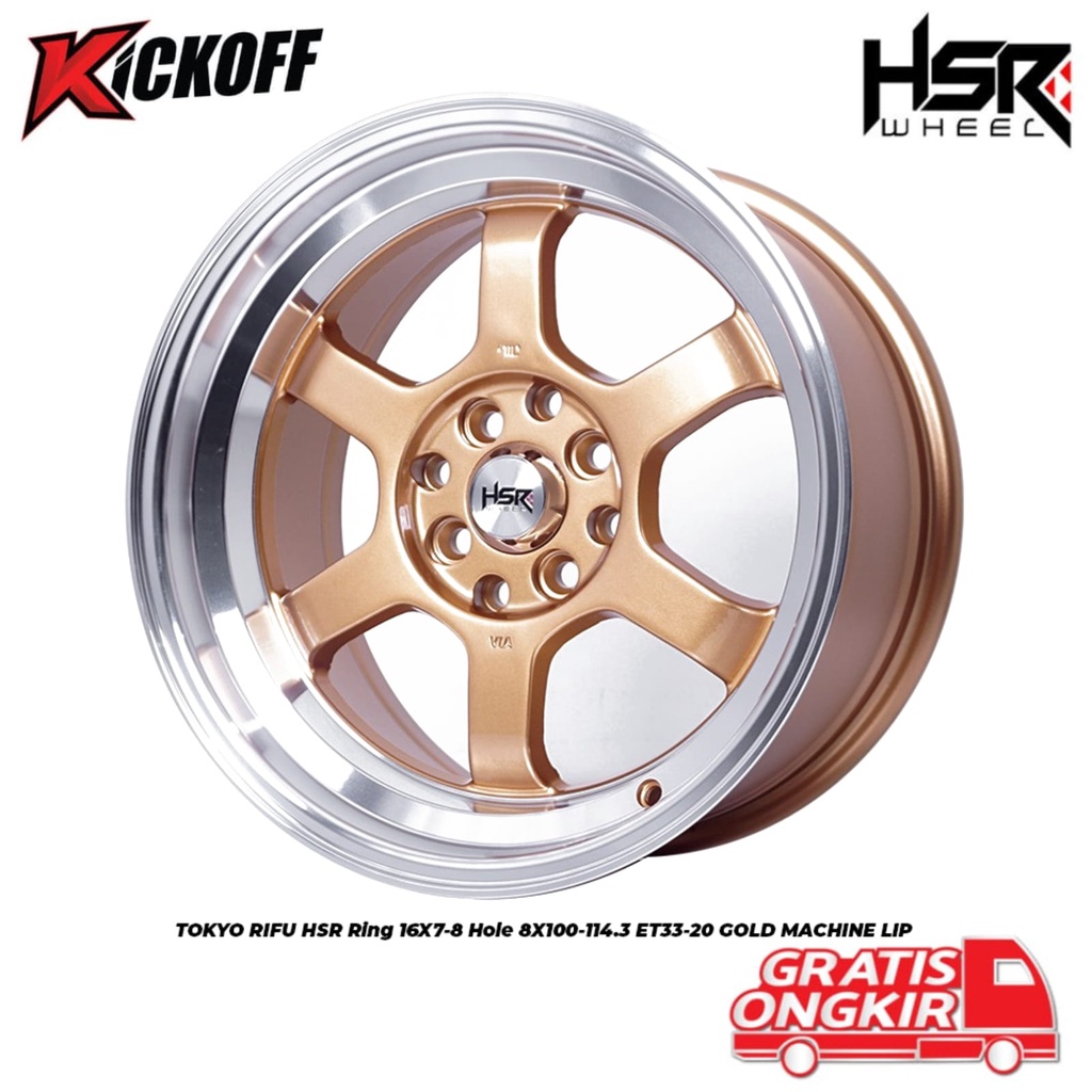 Velg Racing Model Celong Ring 16 HSR TOKYO Untuk Mobil BRIO , AYLA , FREED , CITY , VIOS