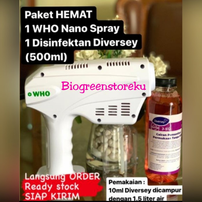 who nano spray + disinfectant diversey 500ml