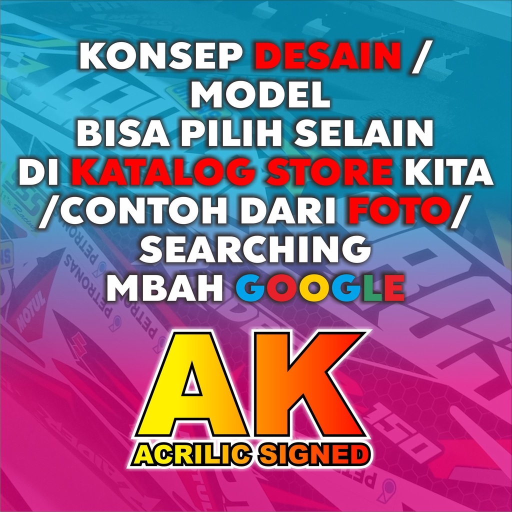 

CUSTOM AKRILIK SUKA SUKA ACRYLIC CUSTOM BEBAS