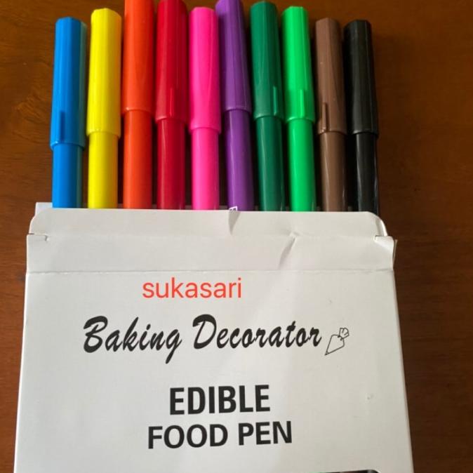 

Edible pen set 10pc writer dual tip