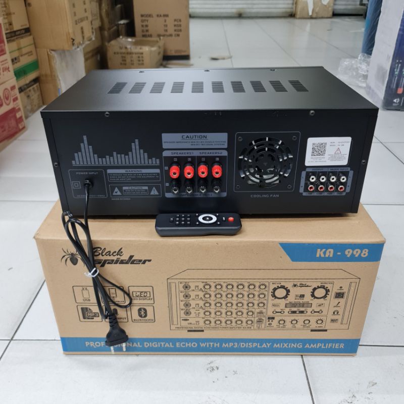 AMPLIFIER KARAOKE BLACKSPIDER KA-998 ka 998