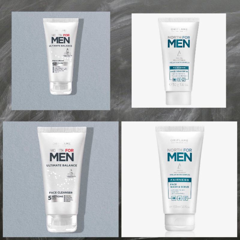 North For Men Fairness Face Cream/ Face Wash &amp; Scrub/ Ultimate Balance Face Cleanser/ Face Cream/Cleansing Bar