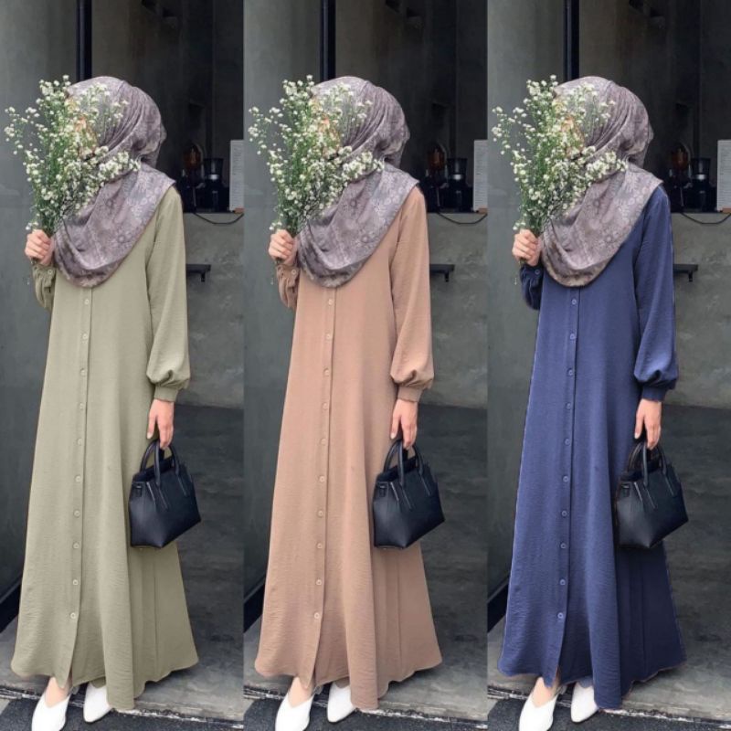 Gamis Crinkle Murah /Daster Arab Bu Tejo Murah